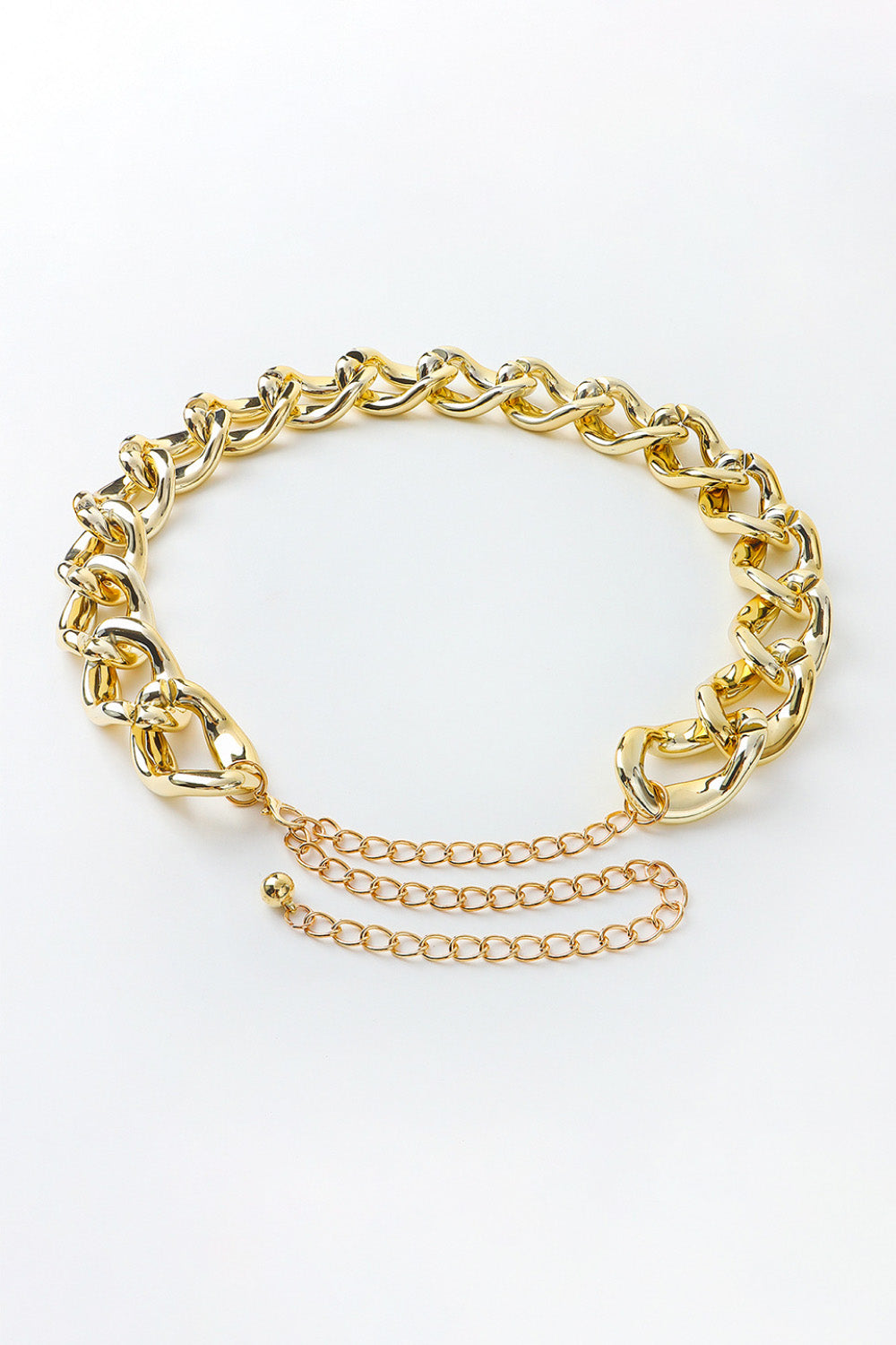 1.2’’ Width Acrylic Curb Chain Belt
