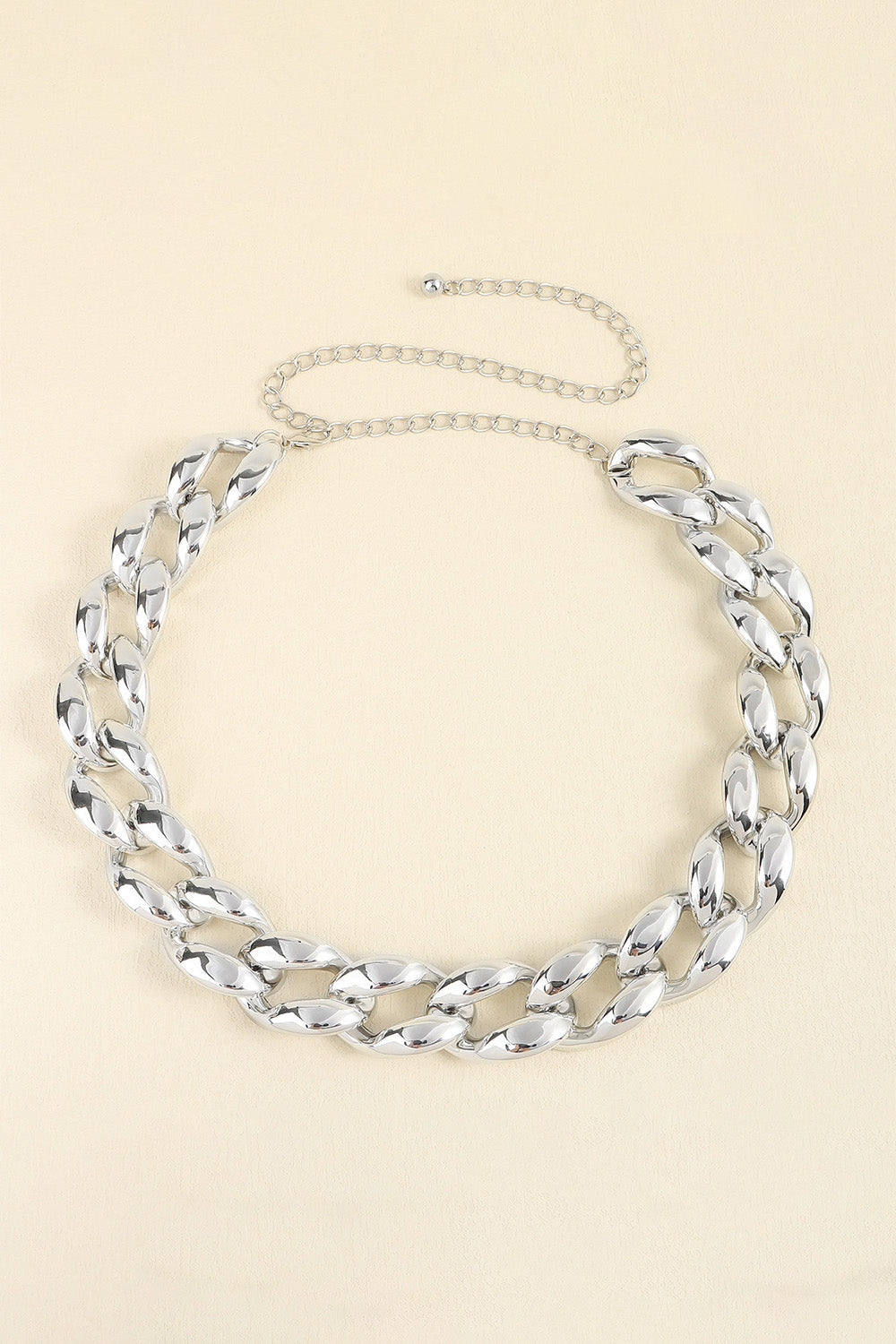 1.2’’ Width Acrylic Curb Chain Belt