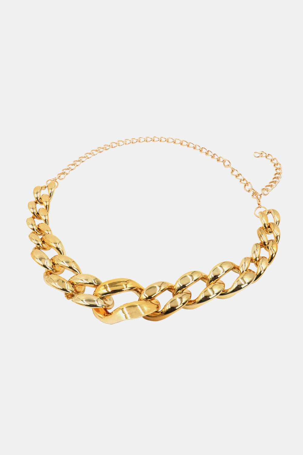 Acrylic Chain Belt - Gold / One Size