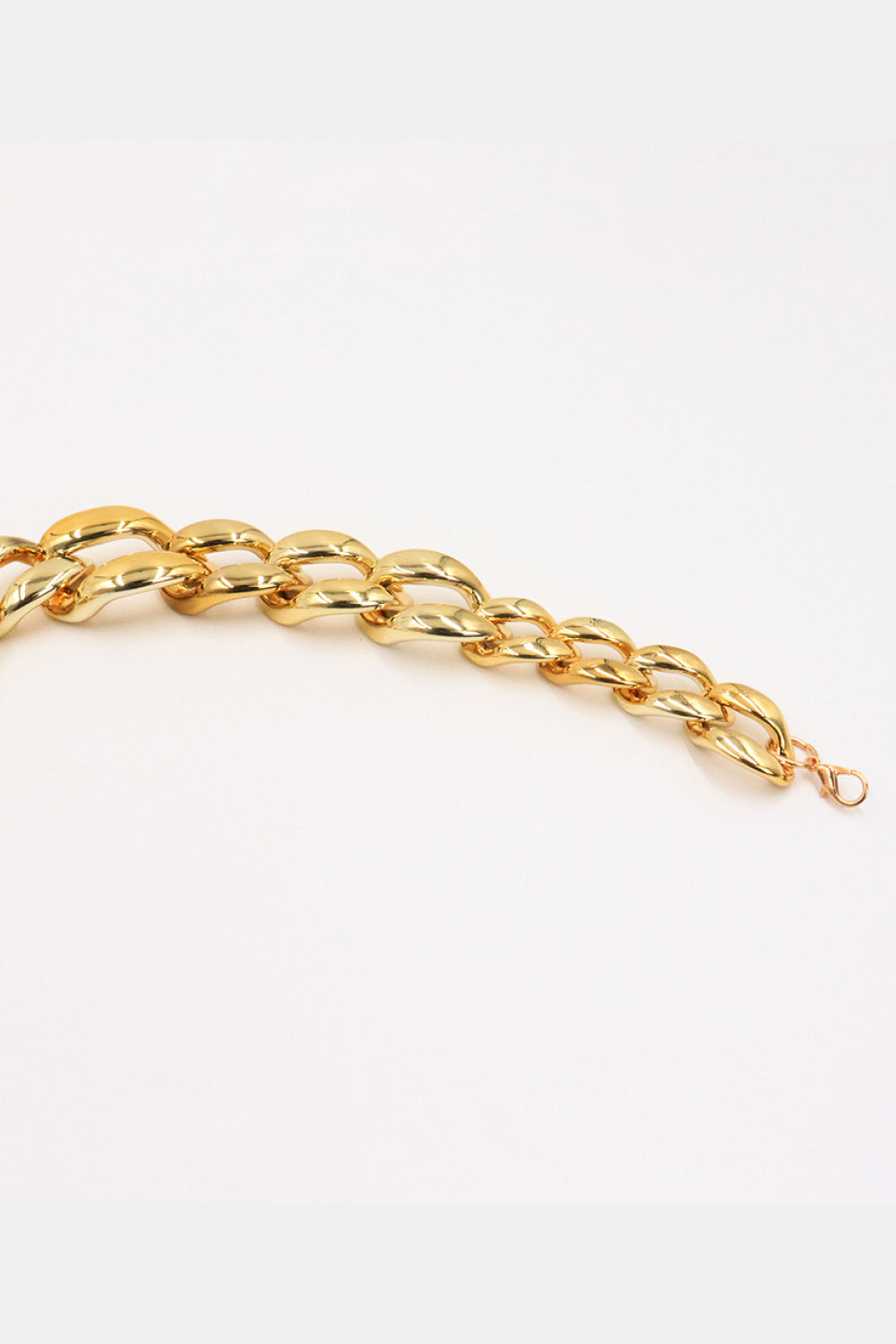 Acrylic Chain Belt - Gold / One Size
