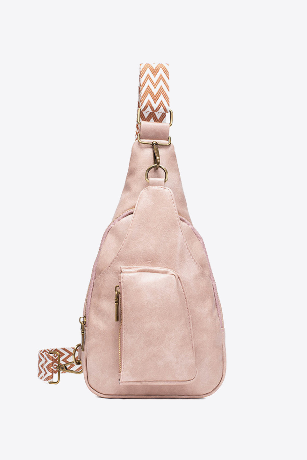 All The Feels PU Leather Sling Bag - Pink / One Size