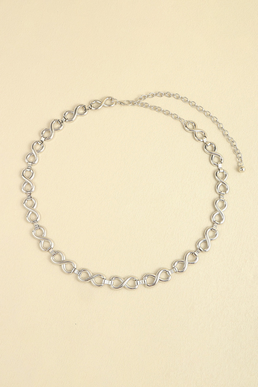 Alloy Lobster Clasp Belt - Silver / One Size