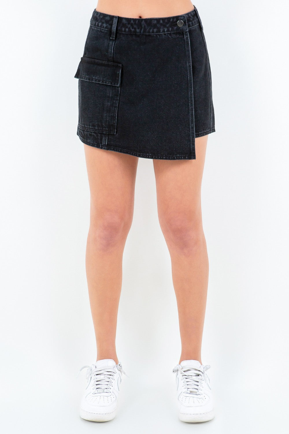 American Bazi Cargo Pocket Mini Skort - Black / S