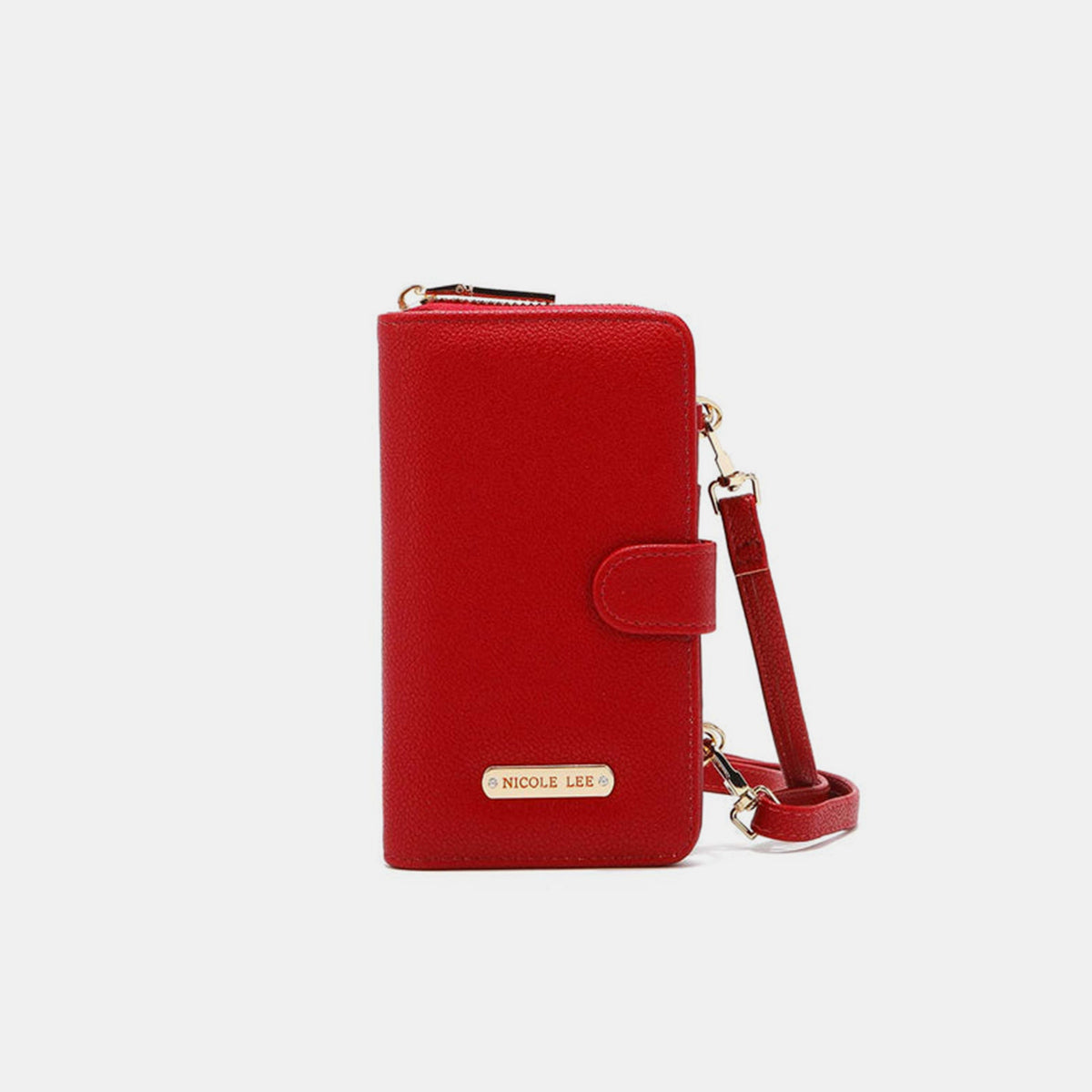 Bold 2 Piece Phone Case Crossbody Wallet - Red / One Size