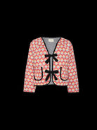 Bow Tie Printed Lightweight Jacket