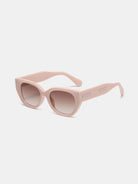 Cat Eye Polycarbonate Frame Sunglasses - Blush Pink / One Size