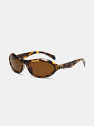 Cat Eye Polycarbonate Sunglasses - Coffee Brown / One Size