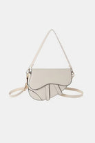 Crossbody Saddle Bag - Off White / One Size