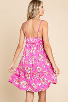 Culture Code Full Size Floral Ruffled Cami Dress