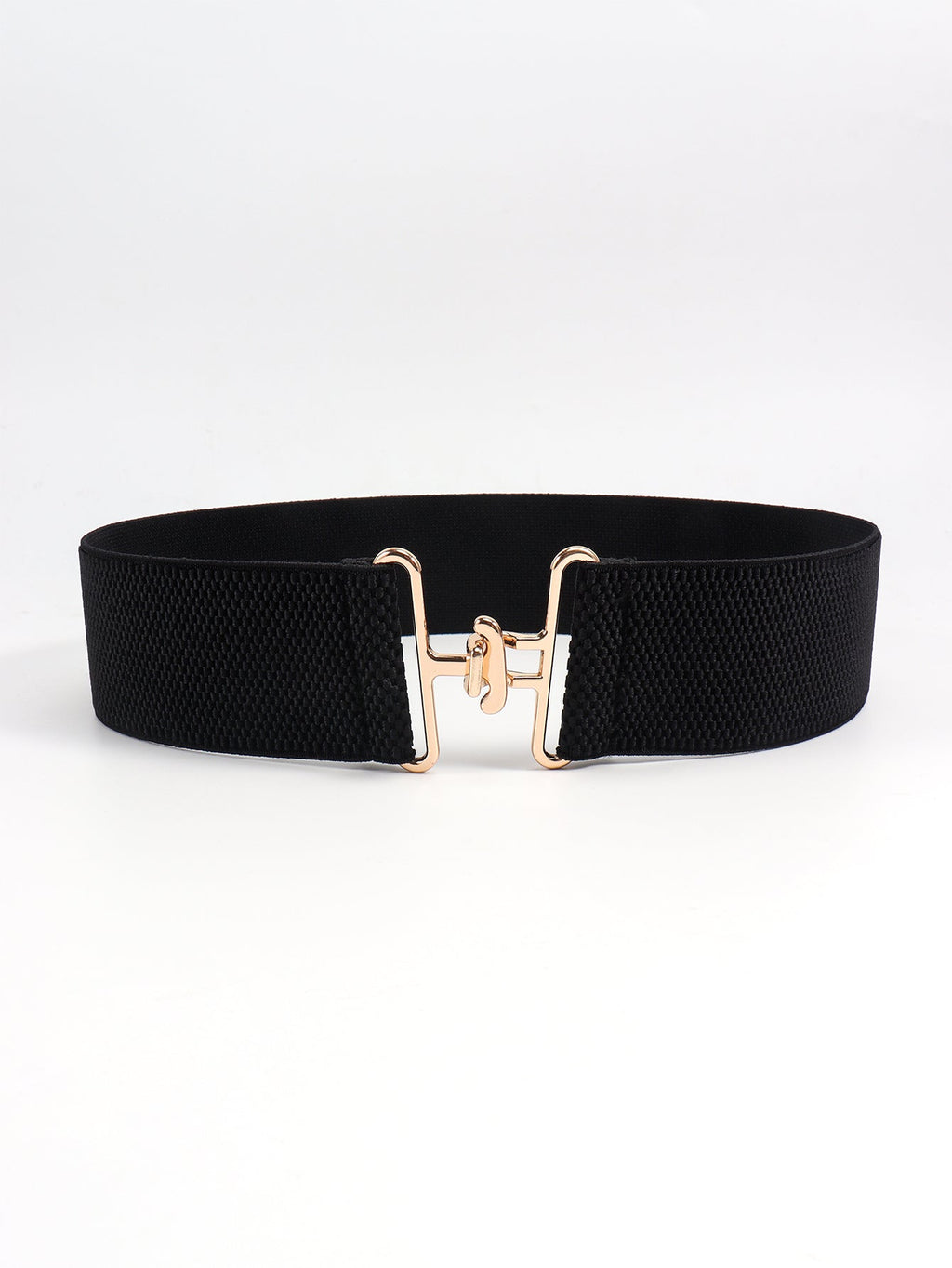 Elastic Wide Belt - Black / One Size