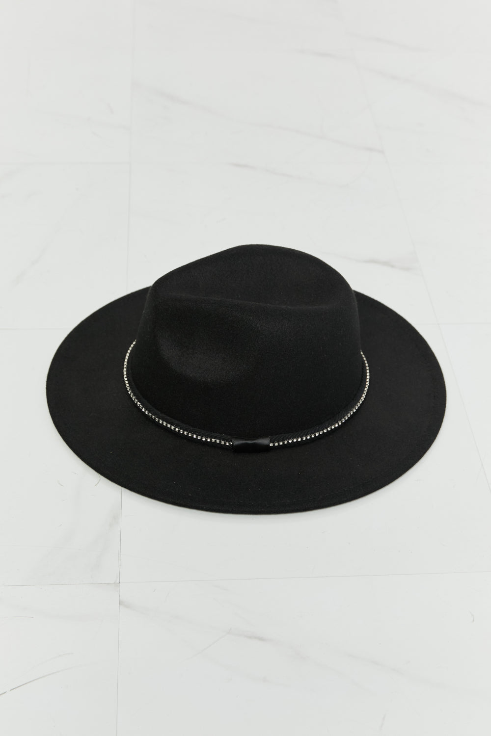 Fame Bring It Back Fedora Hat - Black / One Size