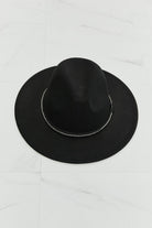 Fame Bring It Back Fedora Hat - Black / One Size