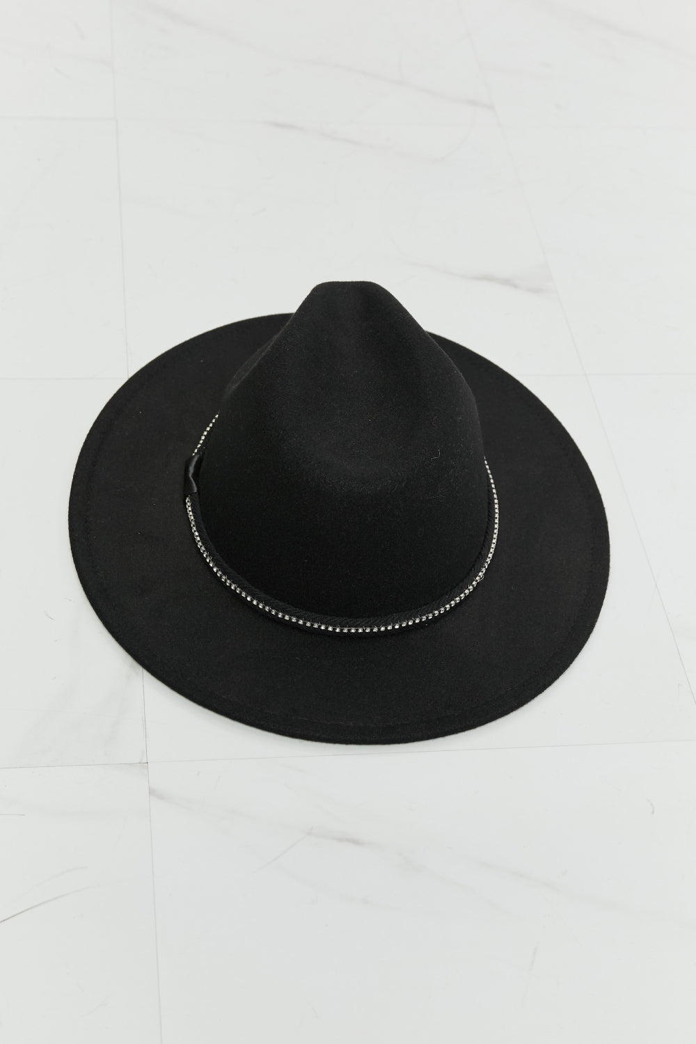 Fame Bring It Back Fedora Hat - Black / One Size