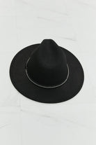 Fame Bring It Back Fedora Hat - Black / One Size