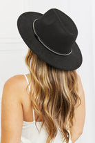 Fame Bring It Back Fedora Hat - Black / One Size