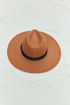 Fame Enjoy The Simple Things Fedora Hat - Khaki / One Size