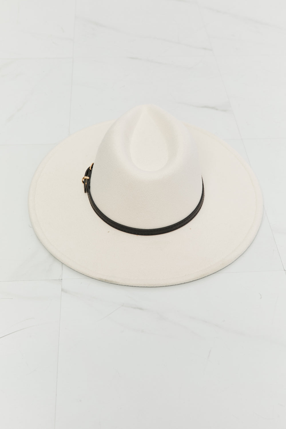 Fame Keep It Classy Fedora Hat - Beige / One Size