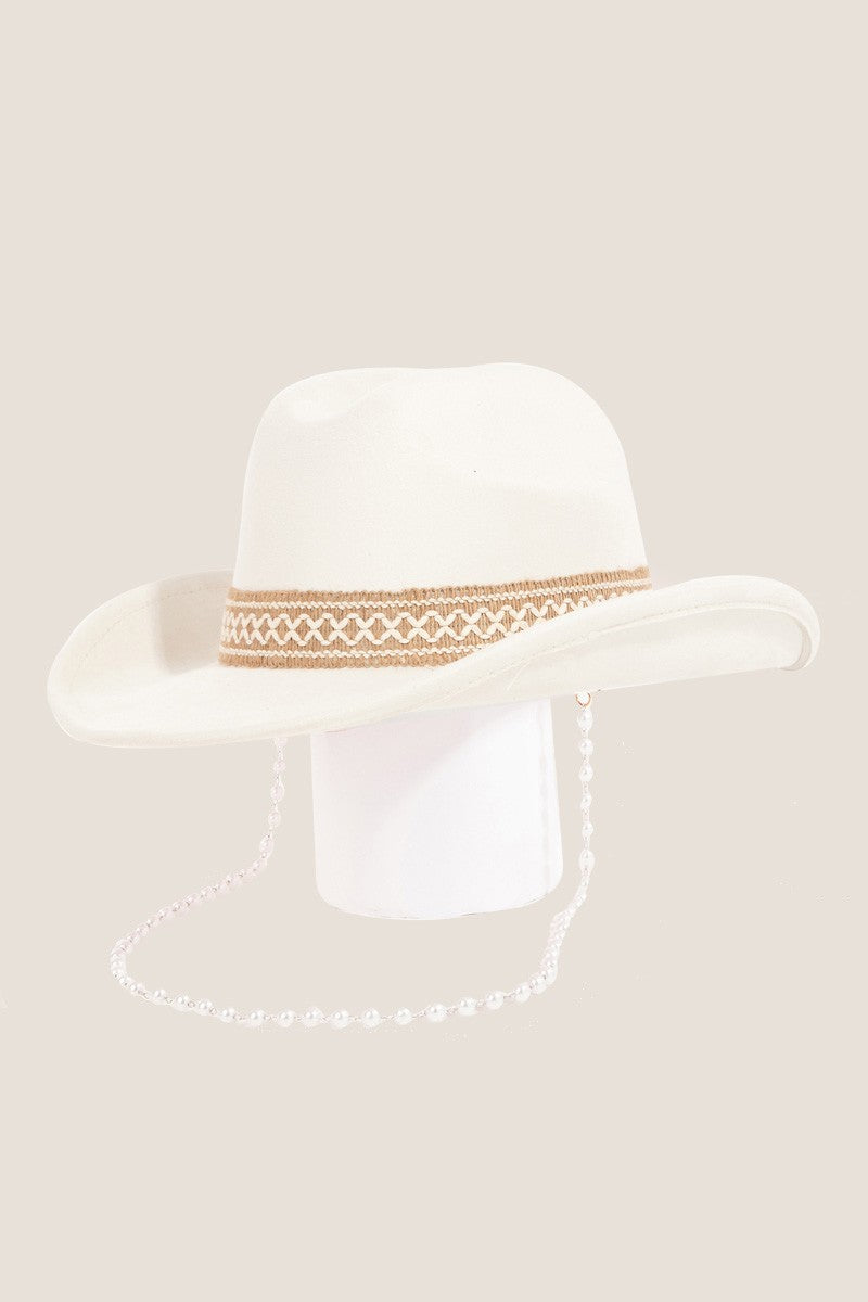 Fame Ornate Band Cowboy Hat - Iv / One Size