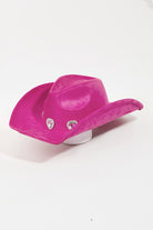 Fame Rhinestone Pave Heart Cowboy Hat - Fu / One Size