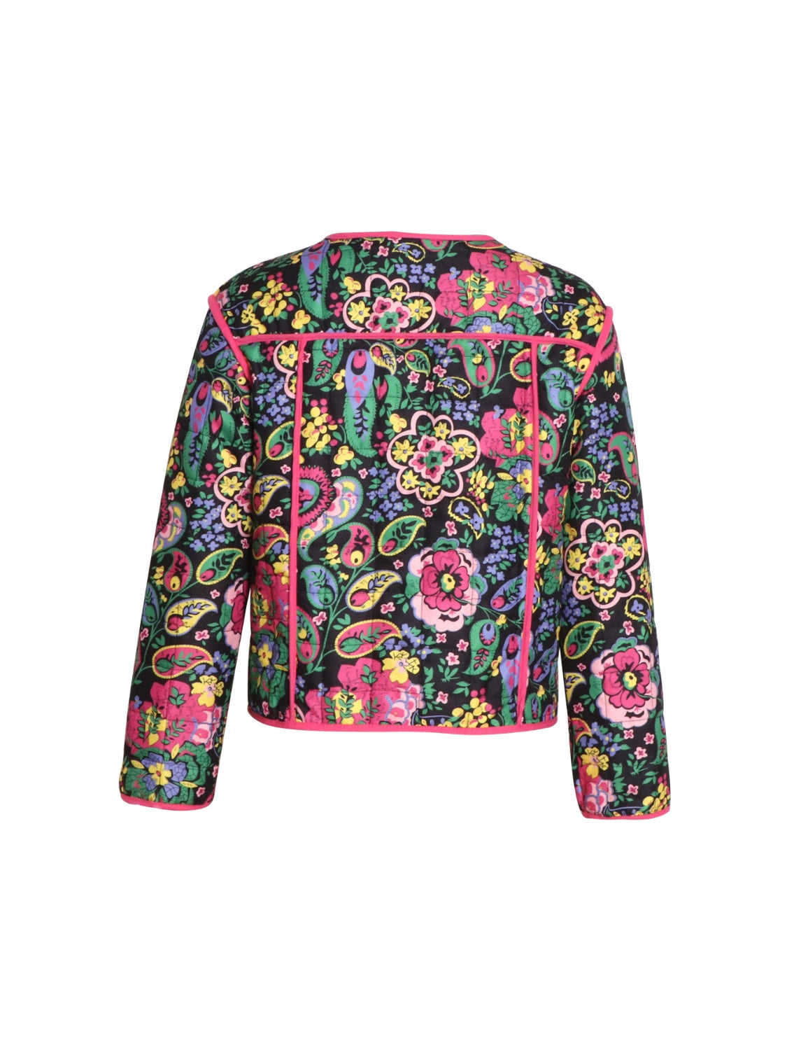 Front Tie Printed Lightweight Jacket