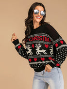 Fun Festive Knit Sweater - sweater