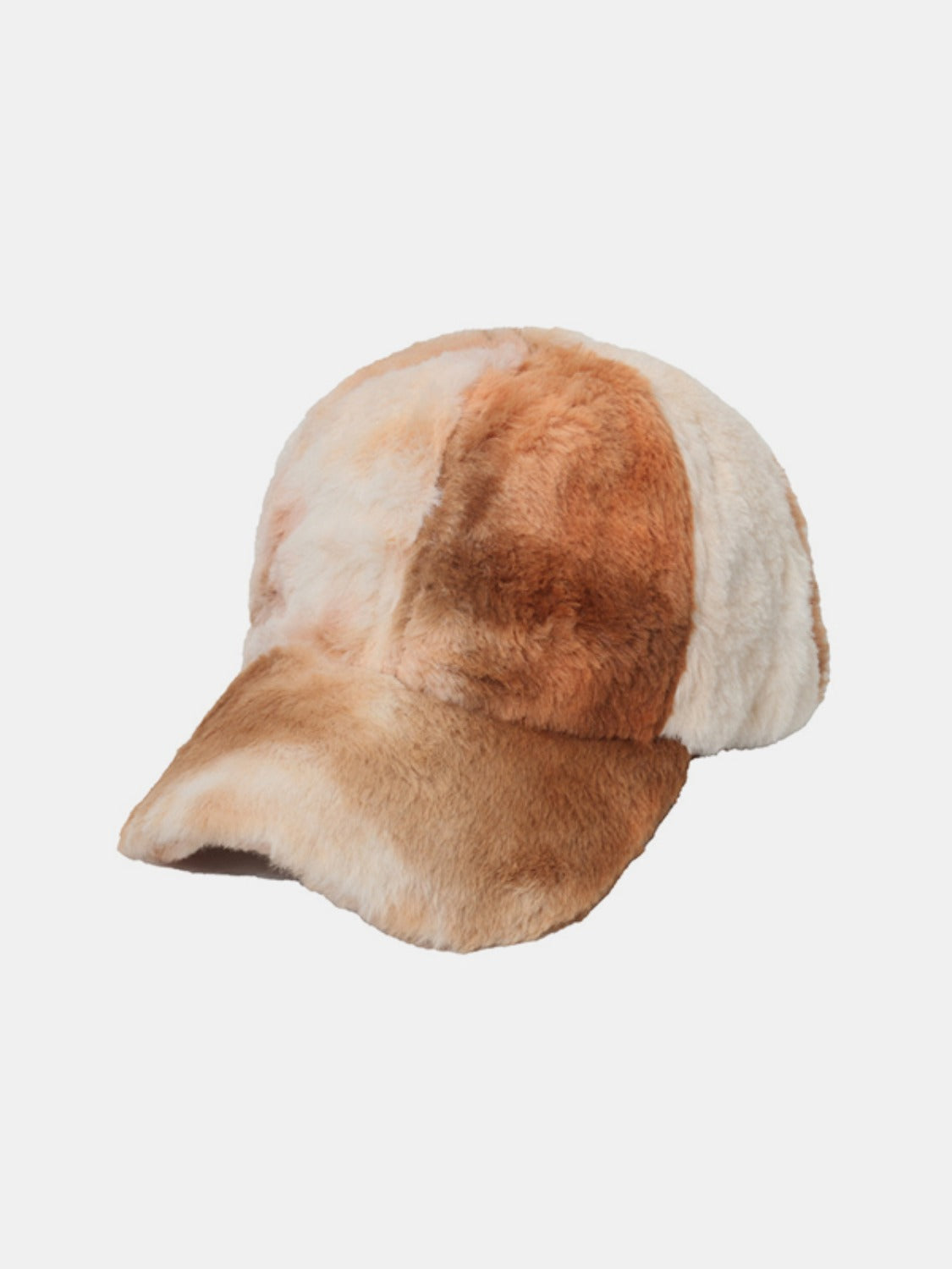 Fuzzy Acrylic Baseball Cap - Caramel / One Size