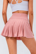 High Waist Pleated Active Skirt - Blush Pink / XS