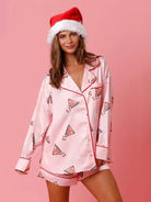 Holiday Themed Pajama Sleepwear Set