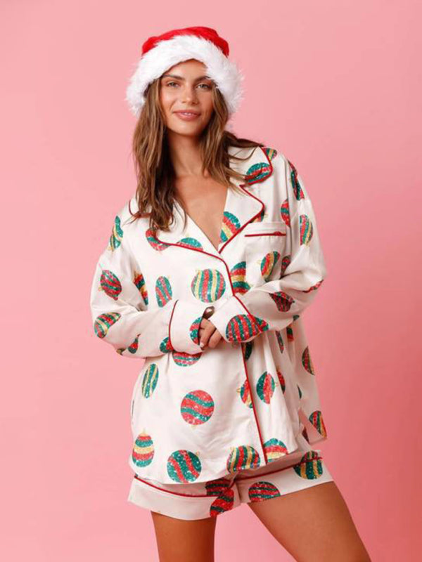 Holiday Themed Pajama Sleepwear Set