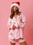 Holiday Themed Pajama Sleepwear Set - Pattern3 / S