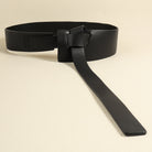 Knot Detail PU Belt - Black / One Size