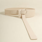 Knot Detail PU Belt - Ivory / One Size