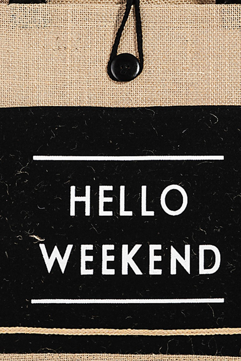 Large Hello Weekend Tote Bag