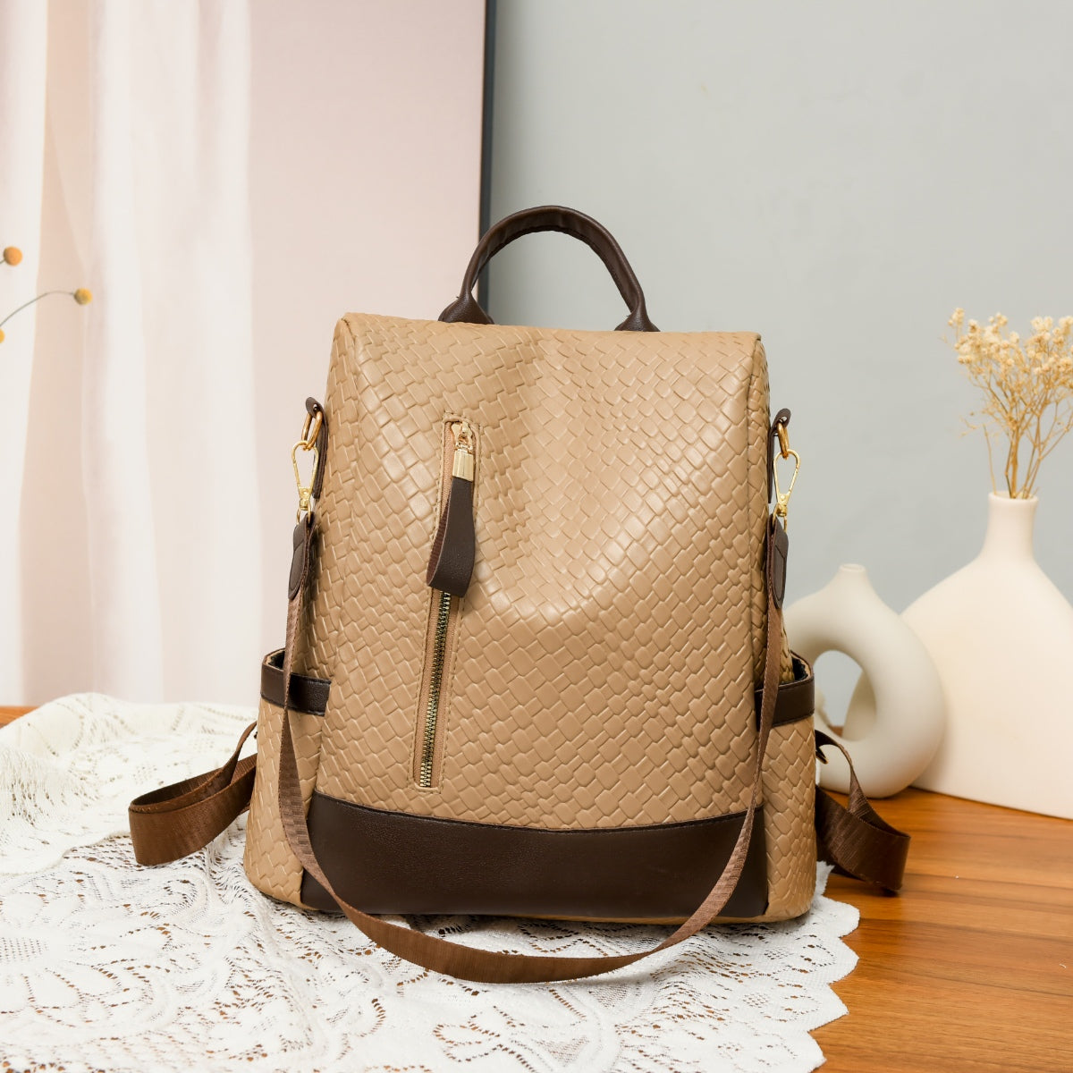 Leather Backpack Bag