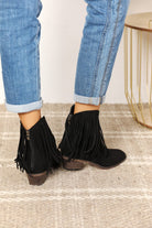 Legend Women’s Fringe Cowboy Western Ankle Boots