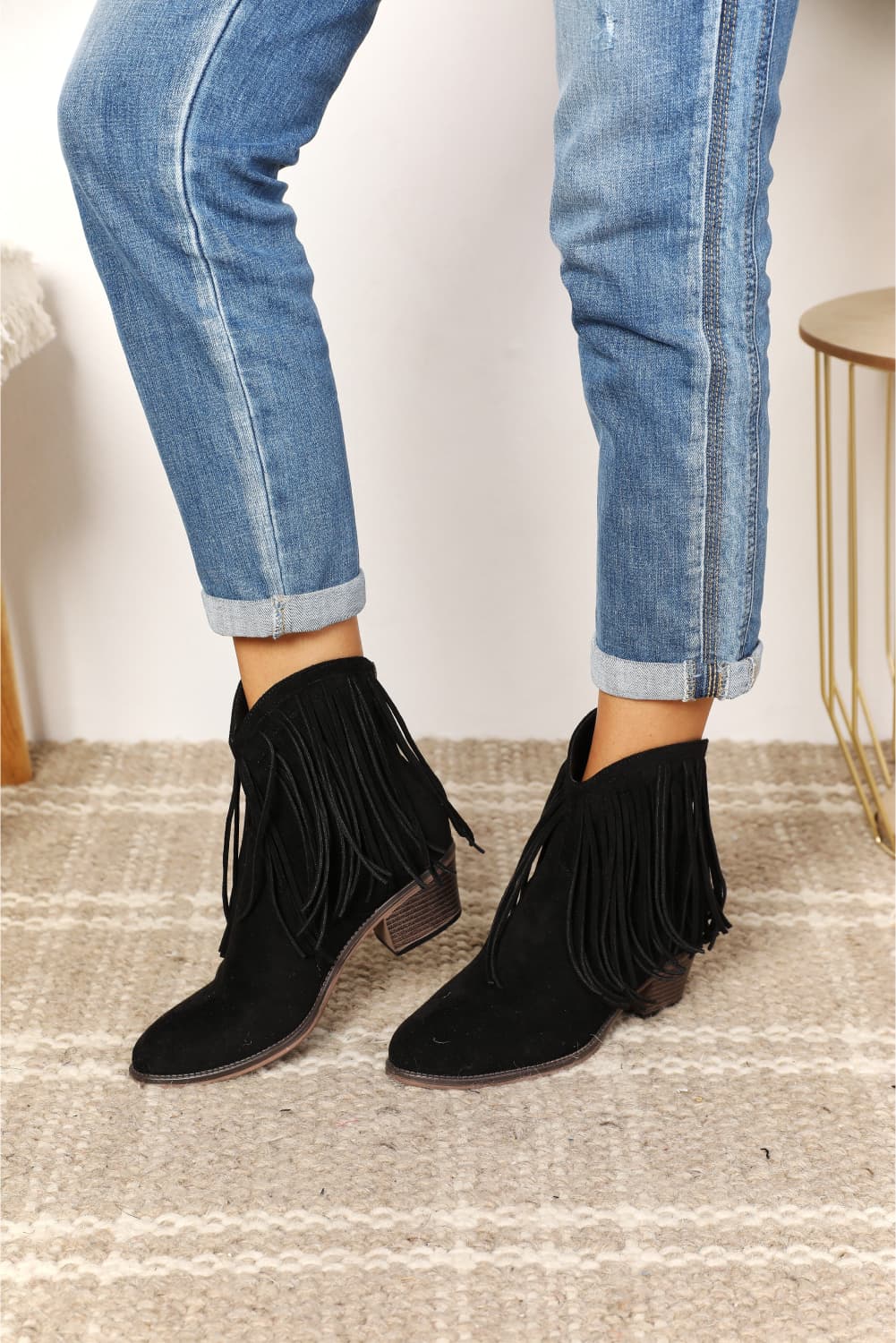 Legend Women’s Fringe Cowboy Western Ankle Boots