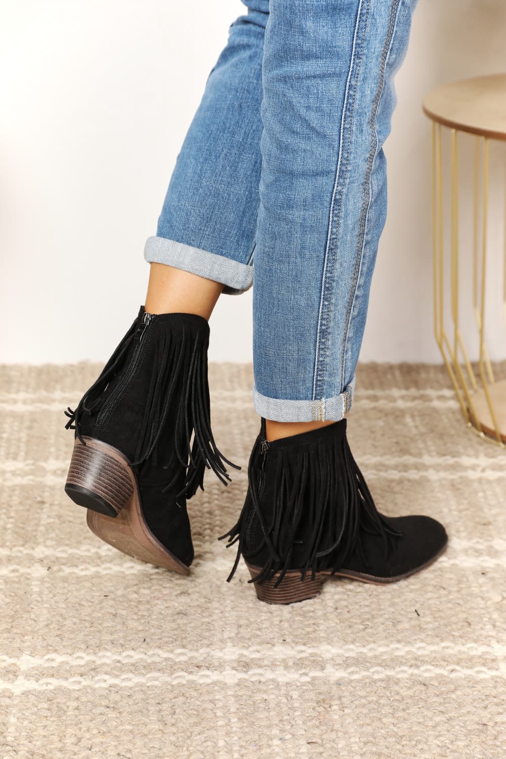 Legend Women’s Fringe Cowboy Western Ankle Boots