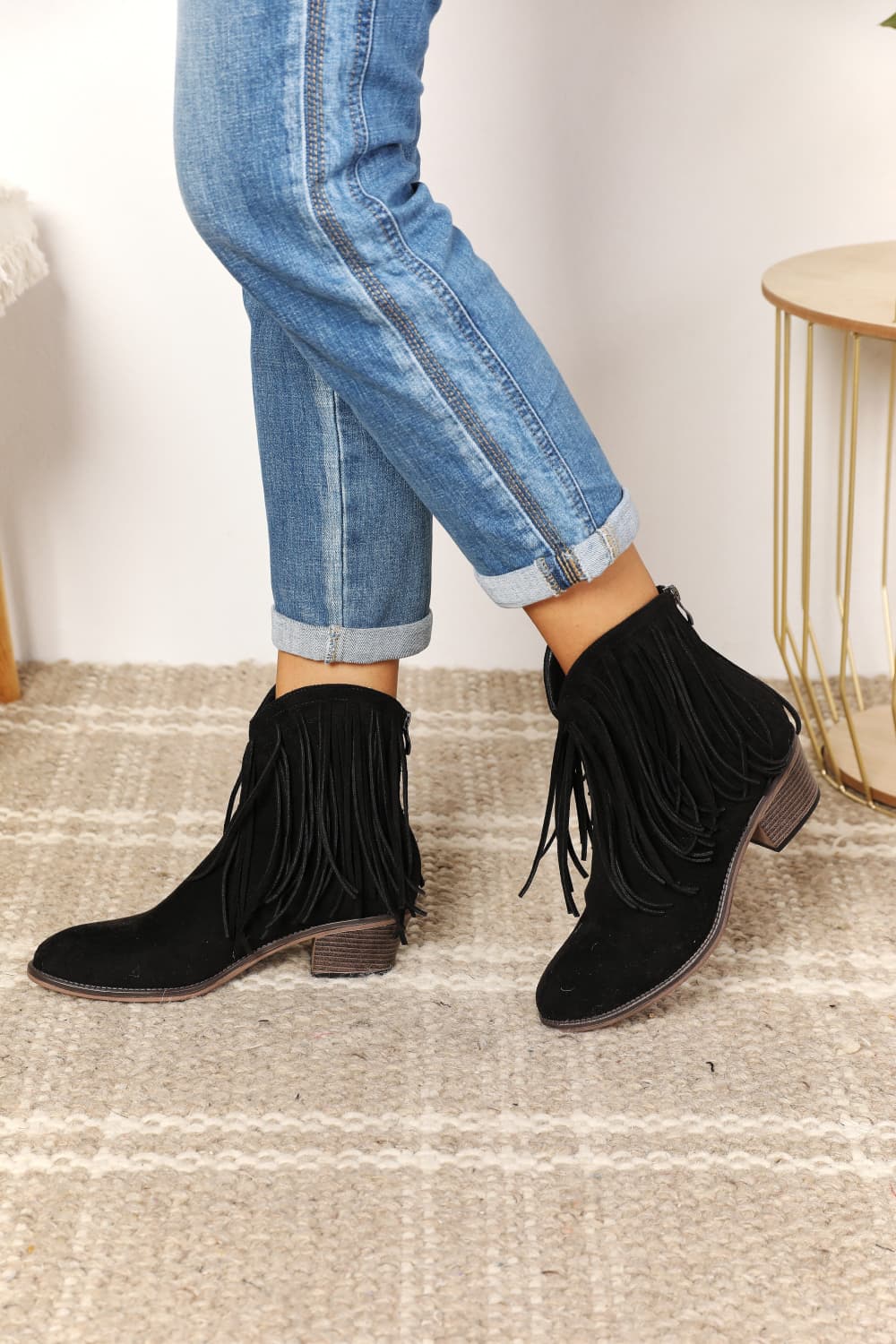 Legend Women’s Fringe Cowboy Western Ankle Boots