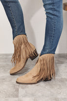 Legend Women’s Fringe Cowboy Western Ankle Boots