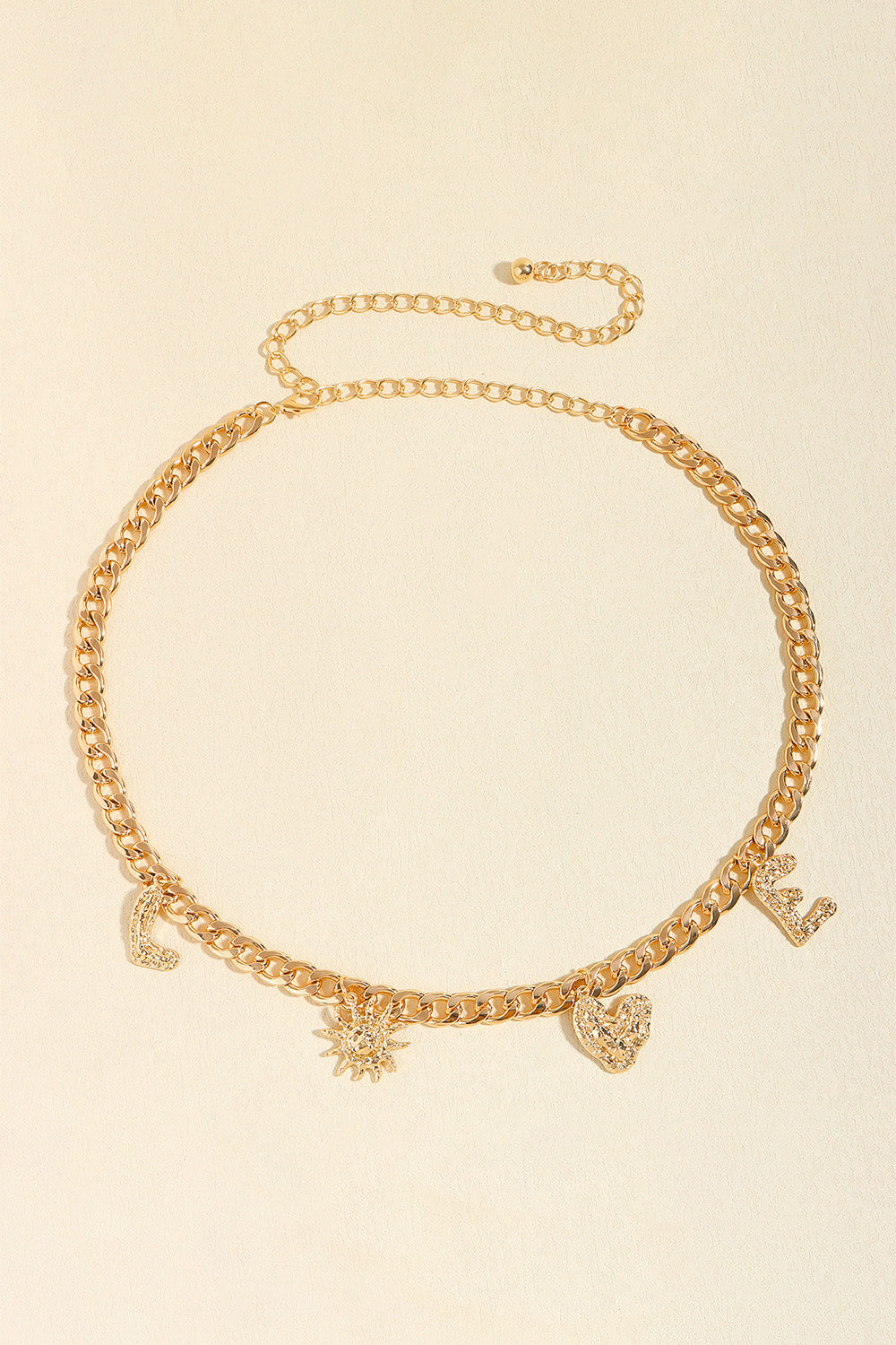 LOVE Alloy Belt - Gold / One Size