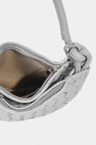 Medium Leather Basket Moon Bag