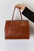 Medium Leather Handbag w Back Pocket