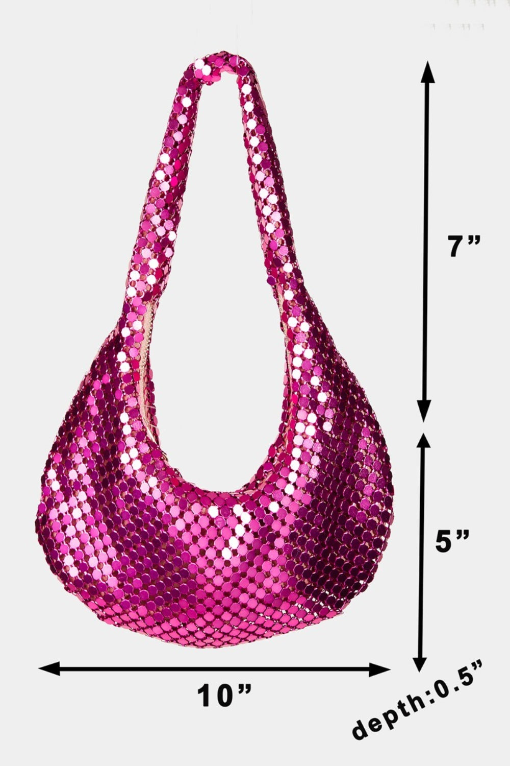 Medium Sequin Disc Handbag