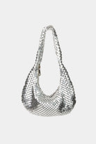 Medium Sequin Disc Handbag - Silver / One Size