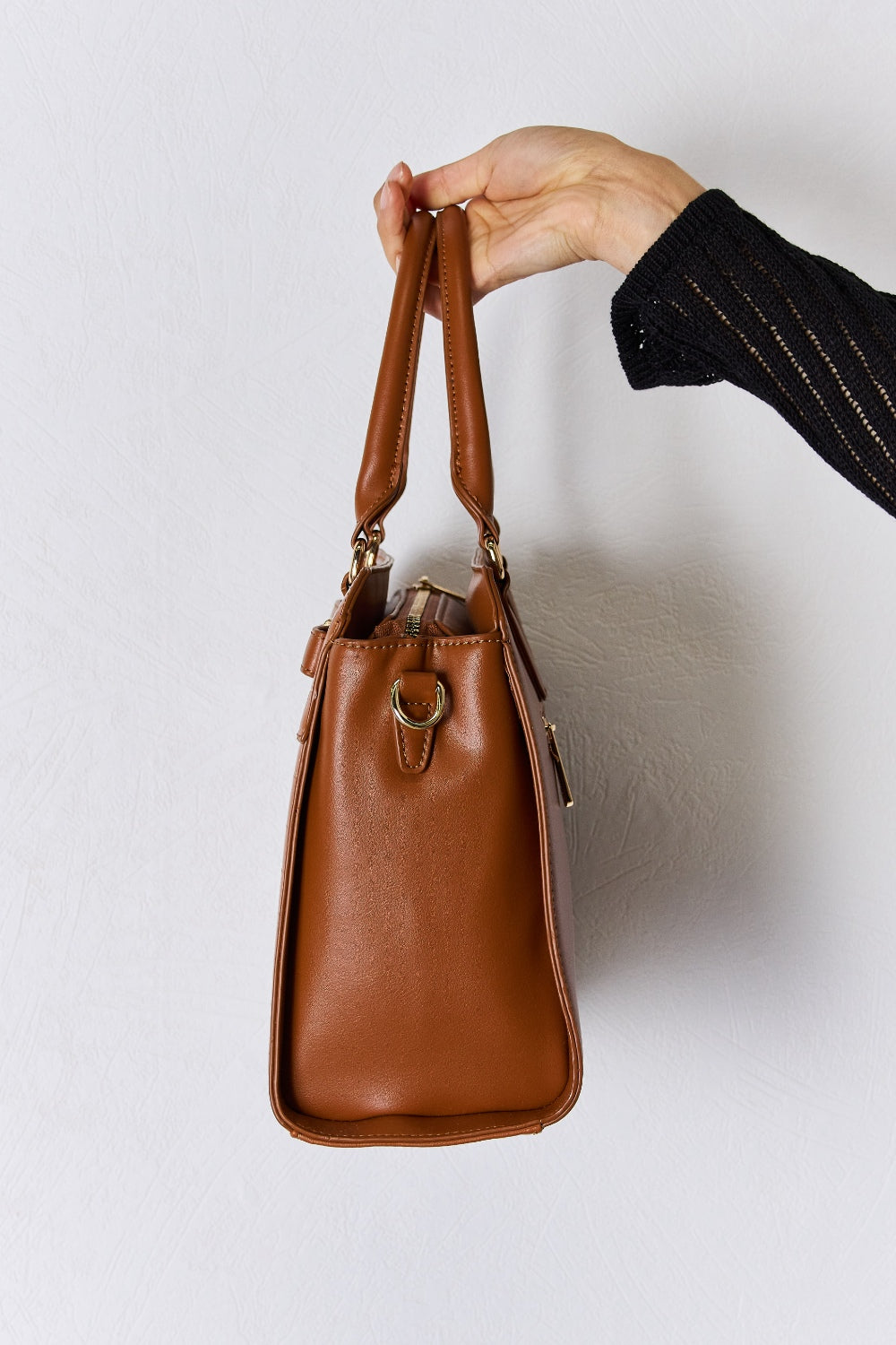 Medium Textured Leather Handbag