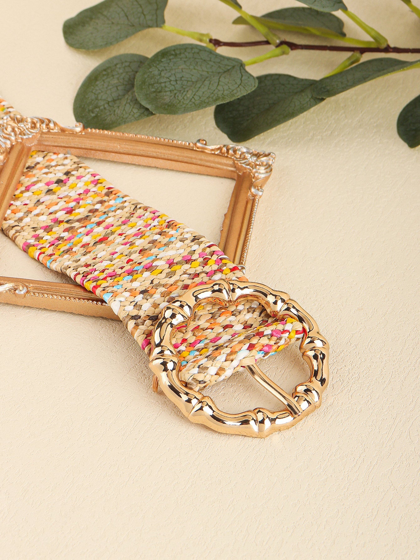 Multicolored Wide Belt - Multicolor / One Size