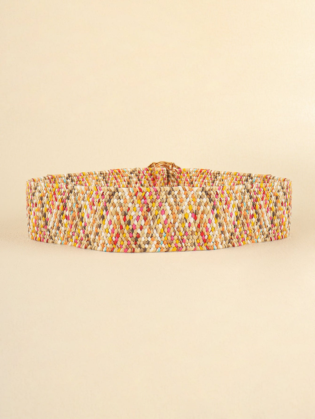 Multicolored Wide Belt - Multicolor / One Size