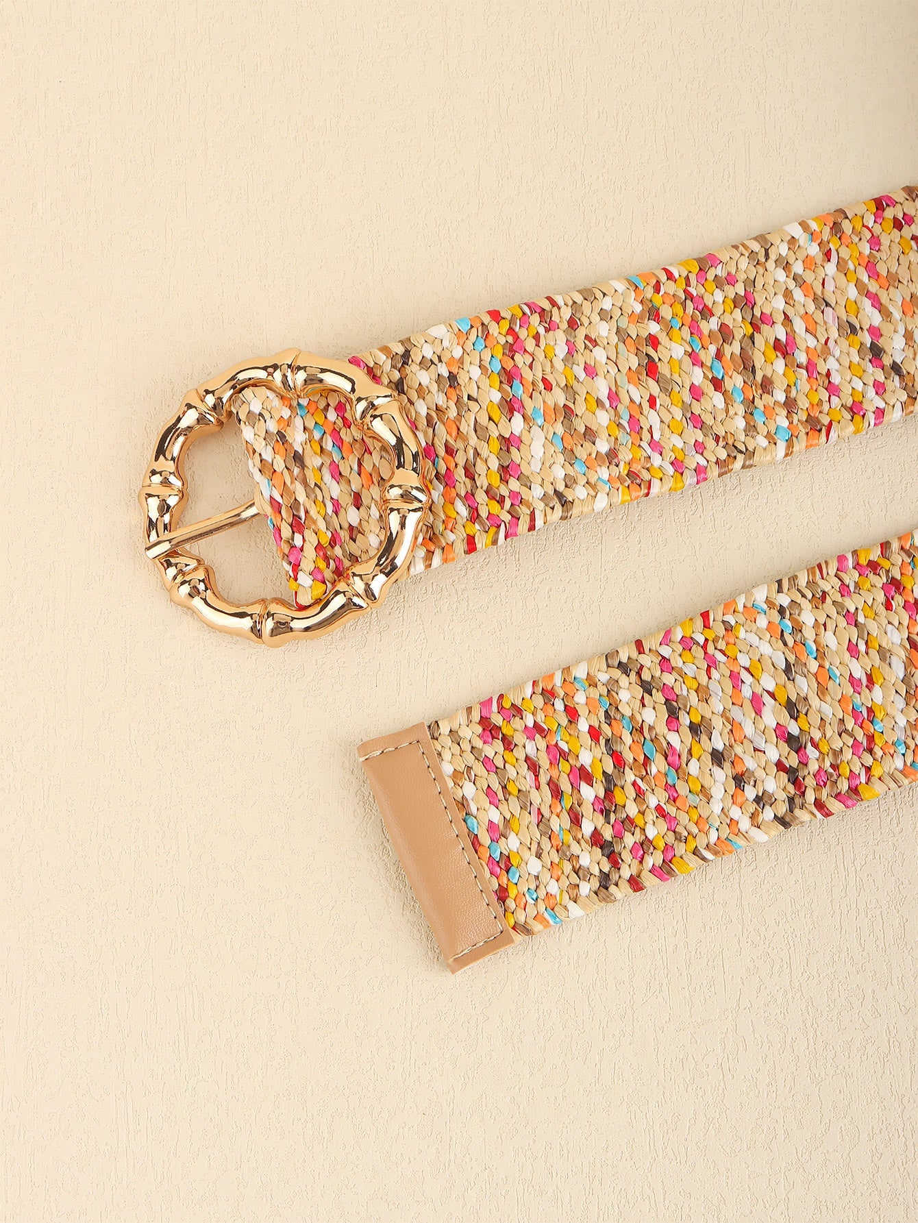 Multicolored Wide Belt - Multicolor / One Size