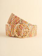 Multicolored Wide Belt - Multicolor / One Size