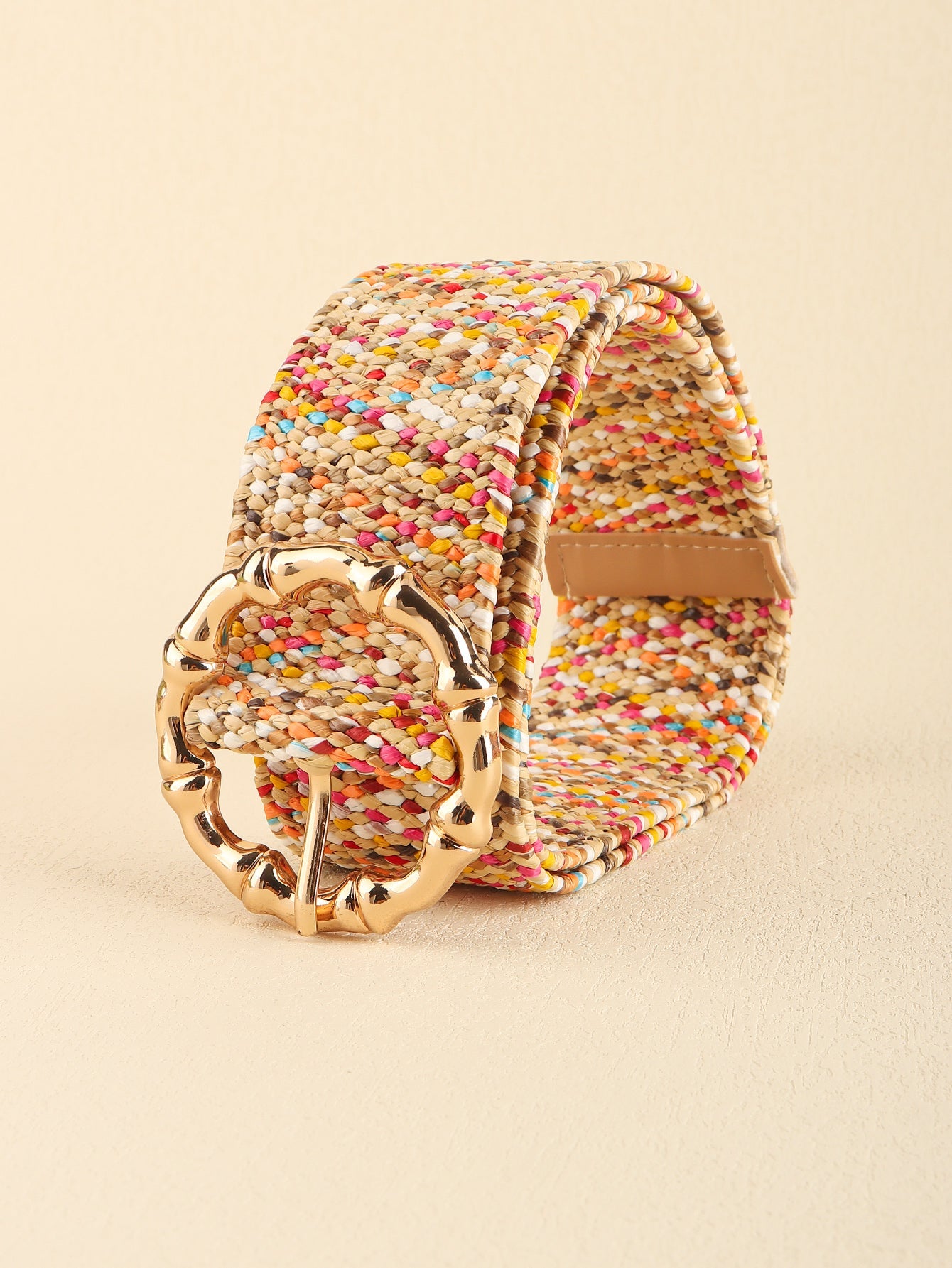 Multicolored Wide Belt - Multicolor / One Size